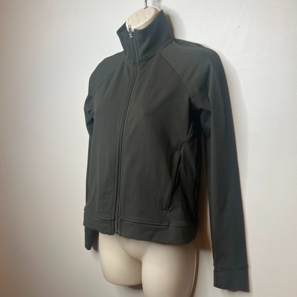 Public Rec Women’s “All Day Track” Jacket (XS) – Dark Olive Green